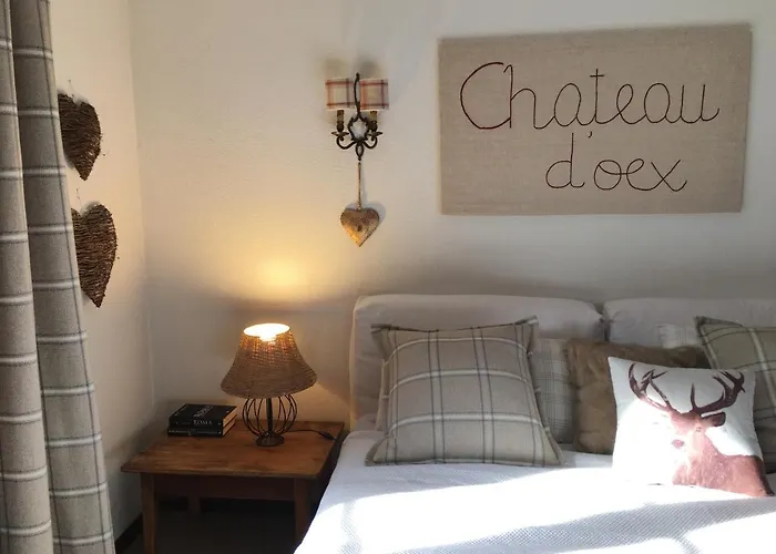 Wonderful Overlooking The Swiss Alps Apartment Chateau-d'Oex