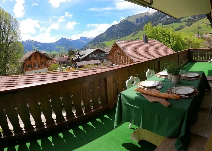 Wonderful Overlooking The Swiss Alps Chateau-d'Oex